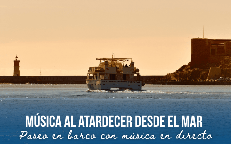 'MÚSICA AL ATARDECER DESDE EL MAR'. Paseo en barco con música en directo