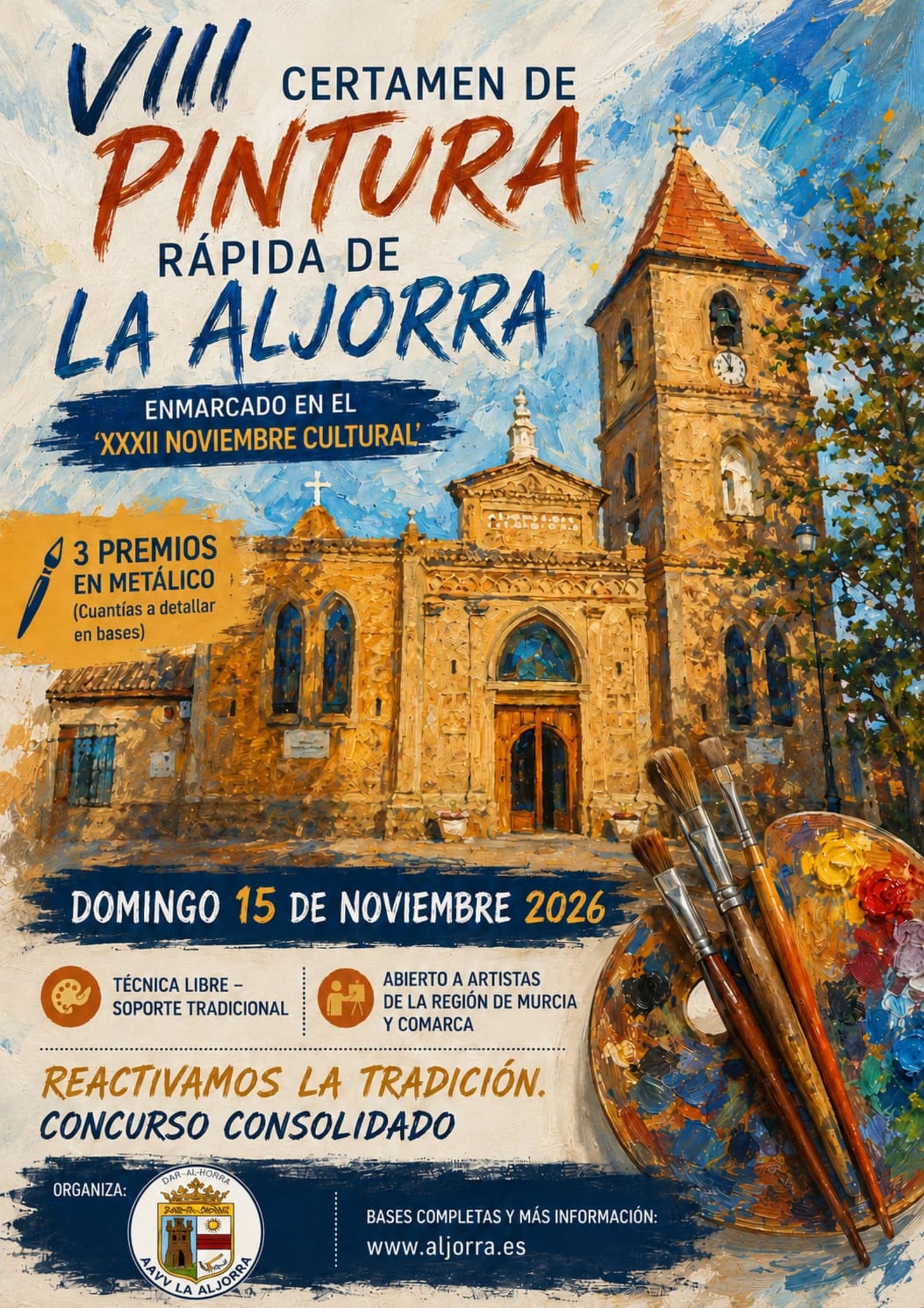 CULTURA CERCANA: VIII CERTAMEN DE PINTURA RÁPIDA LA ALJORRA